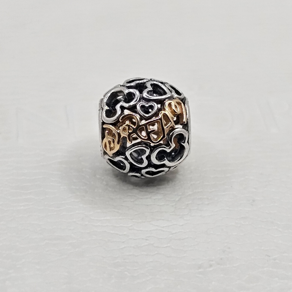 💫 Authentic Pandora⭐️RETIRED⭐️ MICKEY DISNEY CHARM / With 14k GOLD